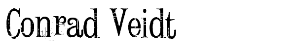 Conrad Veidt font preview